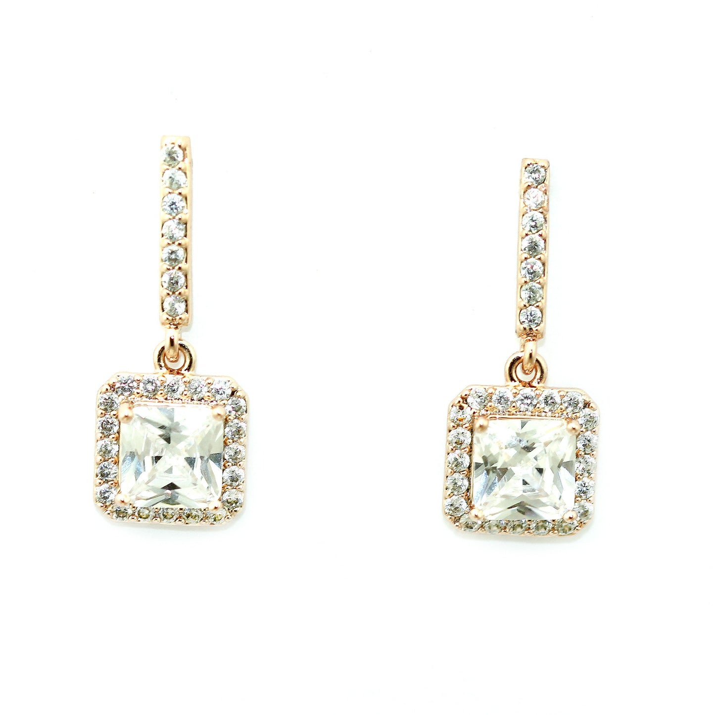 Pave' Drop Earrings