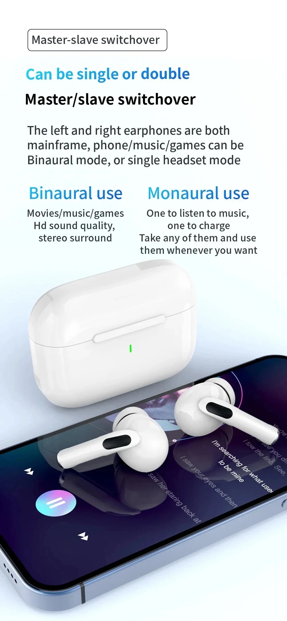 New Air Pro 5 TWS Max Wireless Bluetooth Earphones Headphones HiFi Sound Low Latency Noise Reduction Earbuds for IPhone Android
