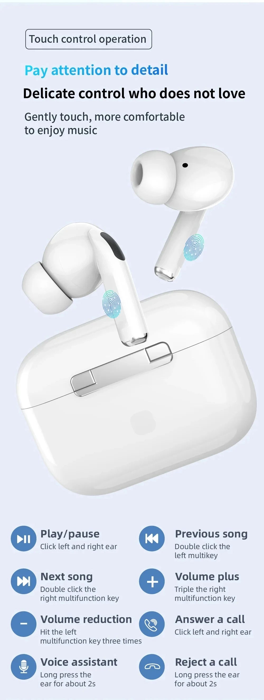 New Air Pro 5 TWS Max Wireless Bluetooth Earphones Headphones HiFi Sound Low Latency Noise Reduction Earbuds for IPhone Android