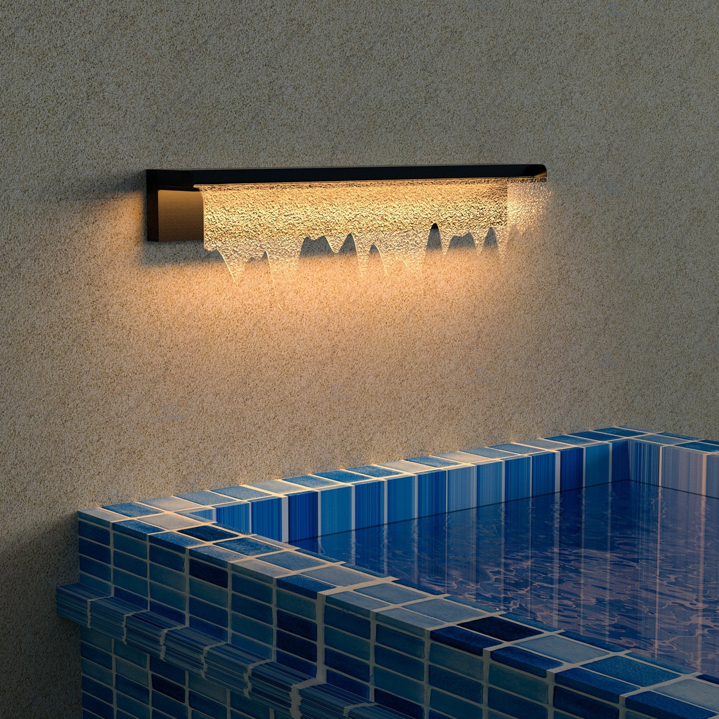 Acrylic Waterfall Outdoor Light-3