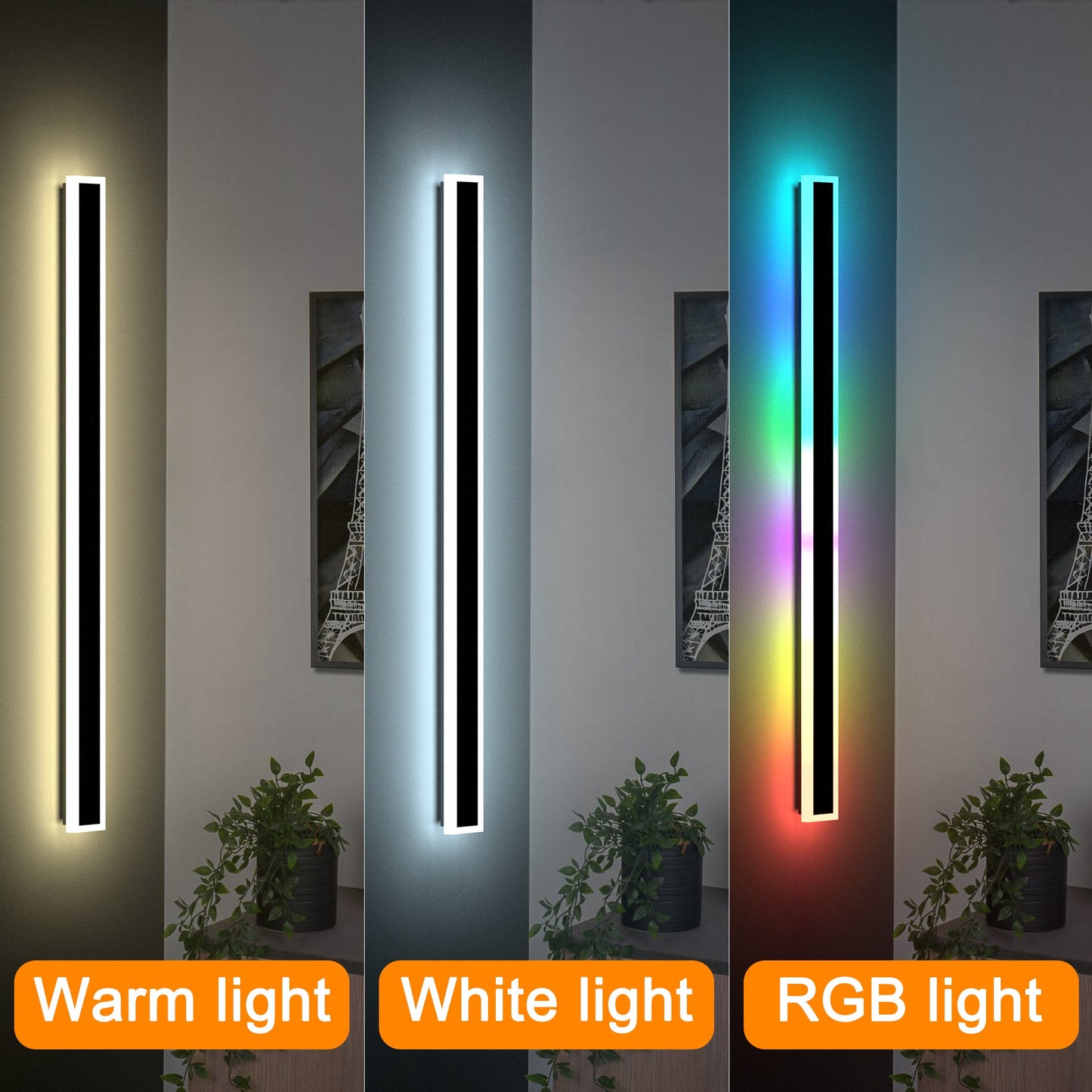 2-Pack 40” RGBW Frame Wall Light for Indoor & Outdoor-3