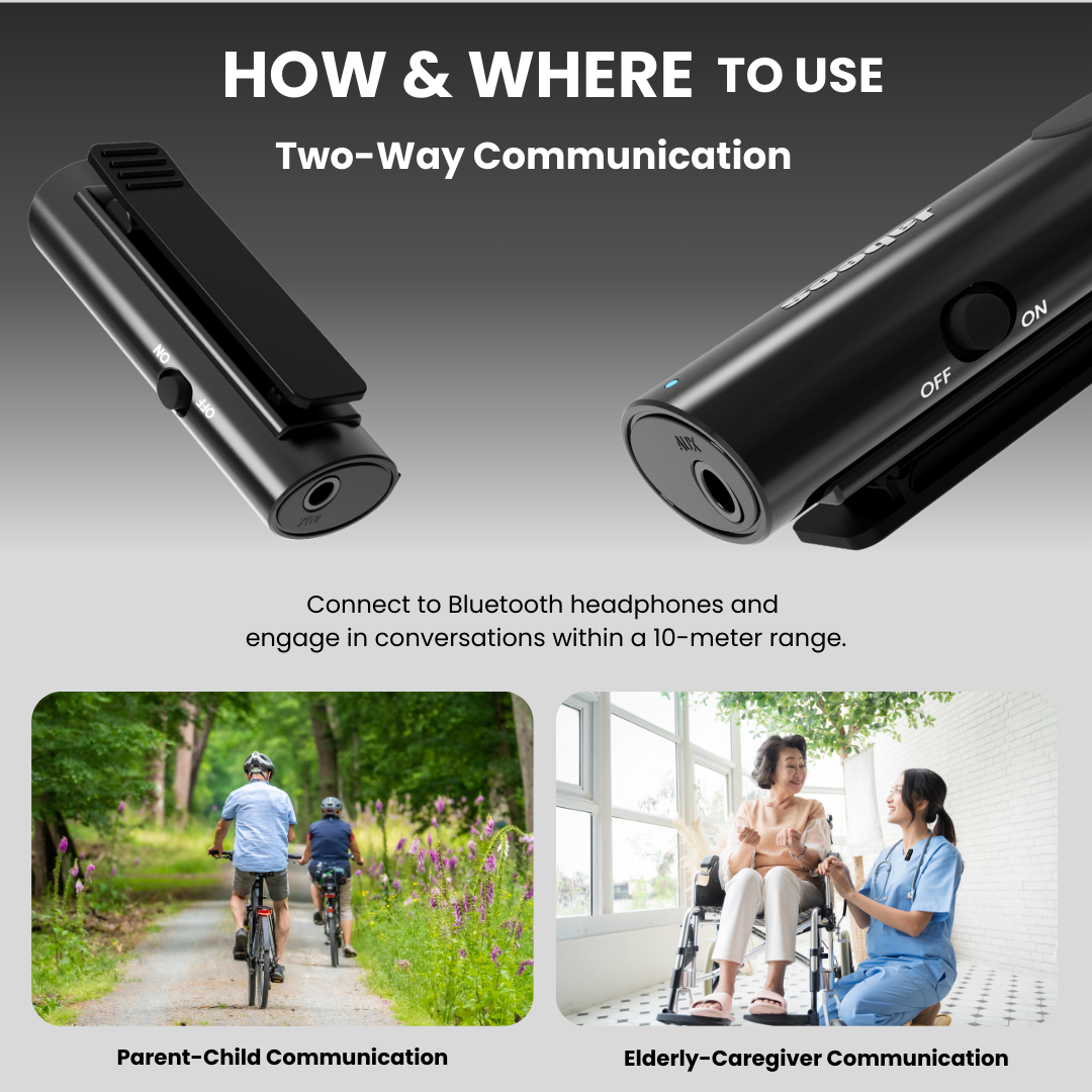 HearLink 3-In-1 Bluetooth Microphone A Cost-Effective Alternative to BAHA Device for HOH-4