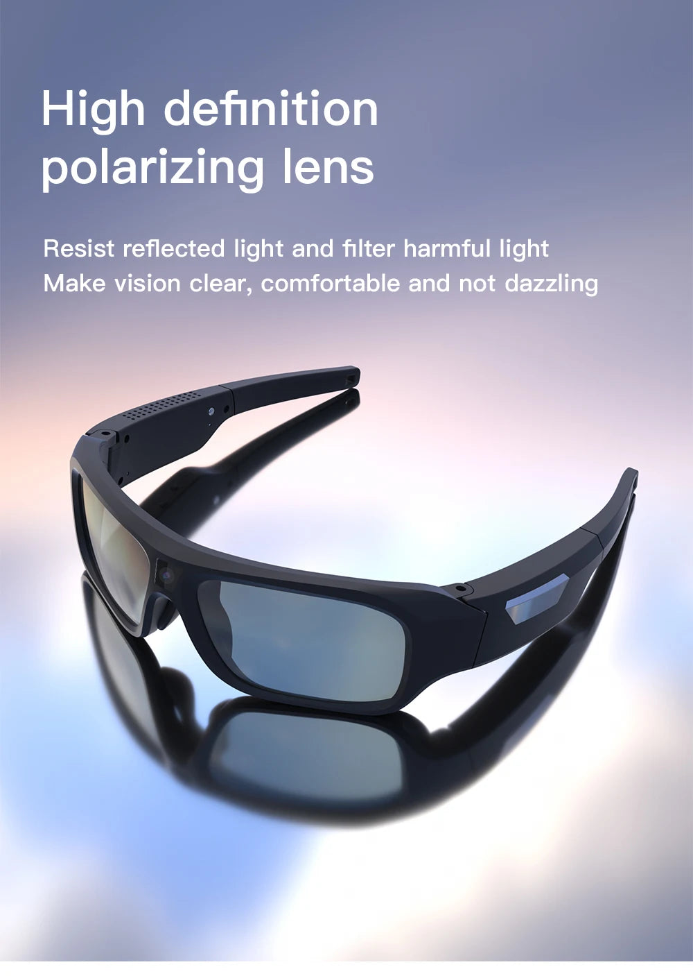 4K Camera Glasses, Video Glasses, Bike Surveillance Video Recorder Action Cam Sunglasses Outdoor Sports Camcorder Ultra-clear