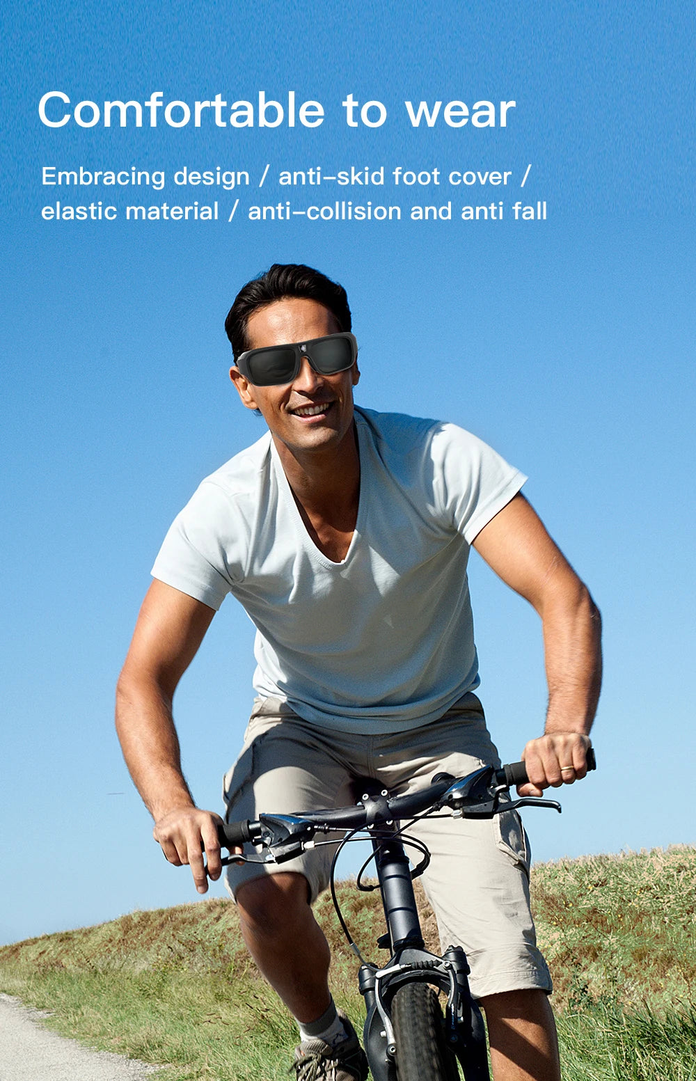 4K Camera Glasses, Video Glasses, Bike Surveillance Video Recorder Action Cam Sunglasses Outdoor Sports Camcorder Ultra-clear
