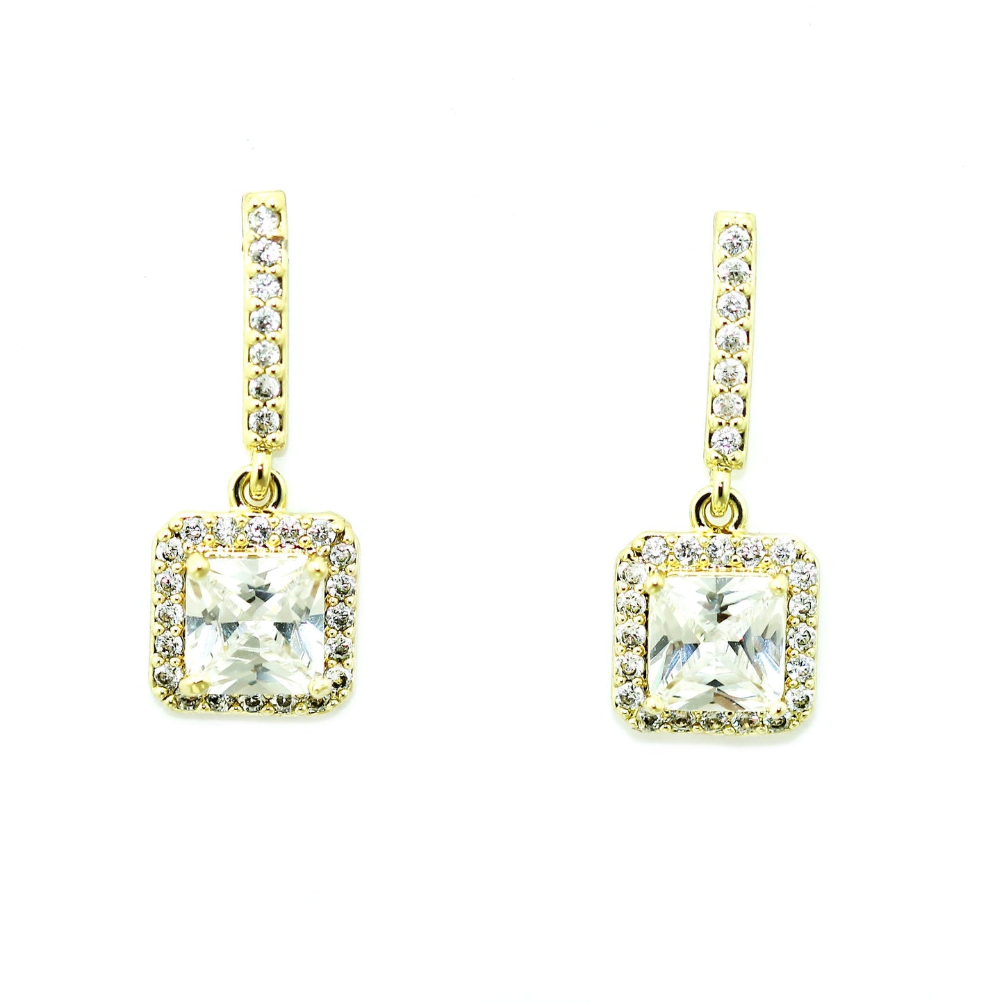 Pave' Drop Earrings