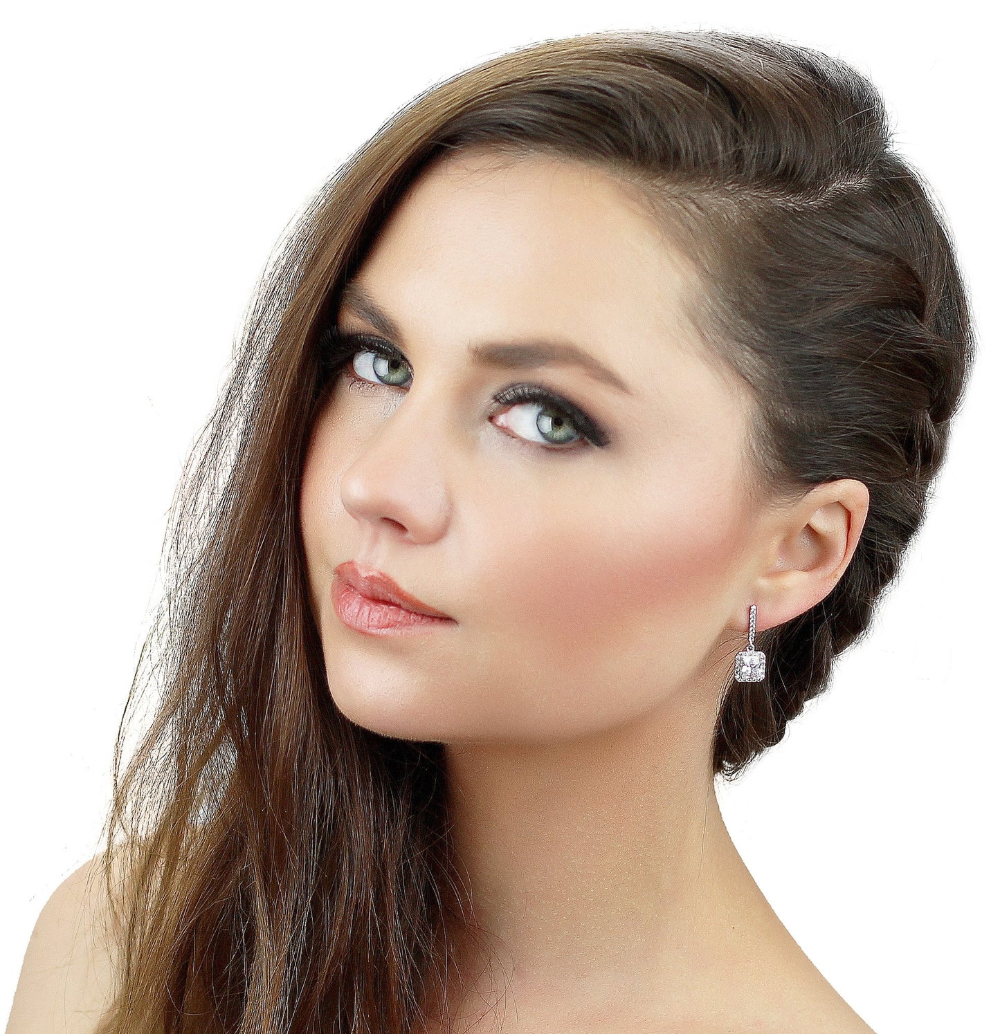Pave' Drop Earrings